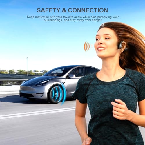 Bone Conduction Headphones with HD Mic, 12hrs Playtime, IPX6 Waterproof B18275