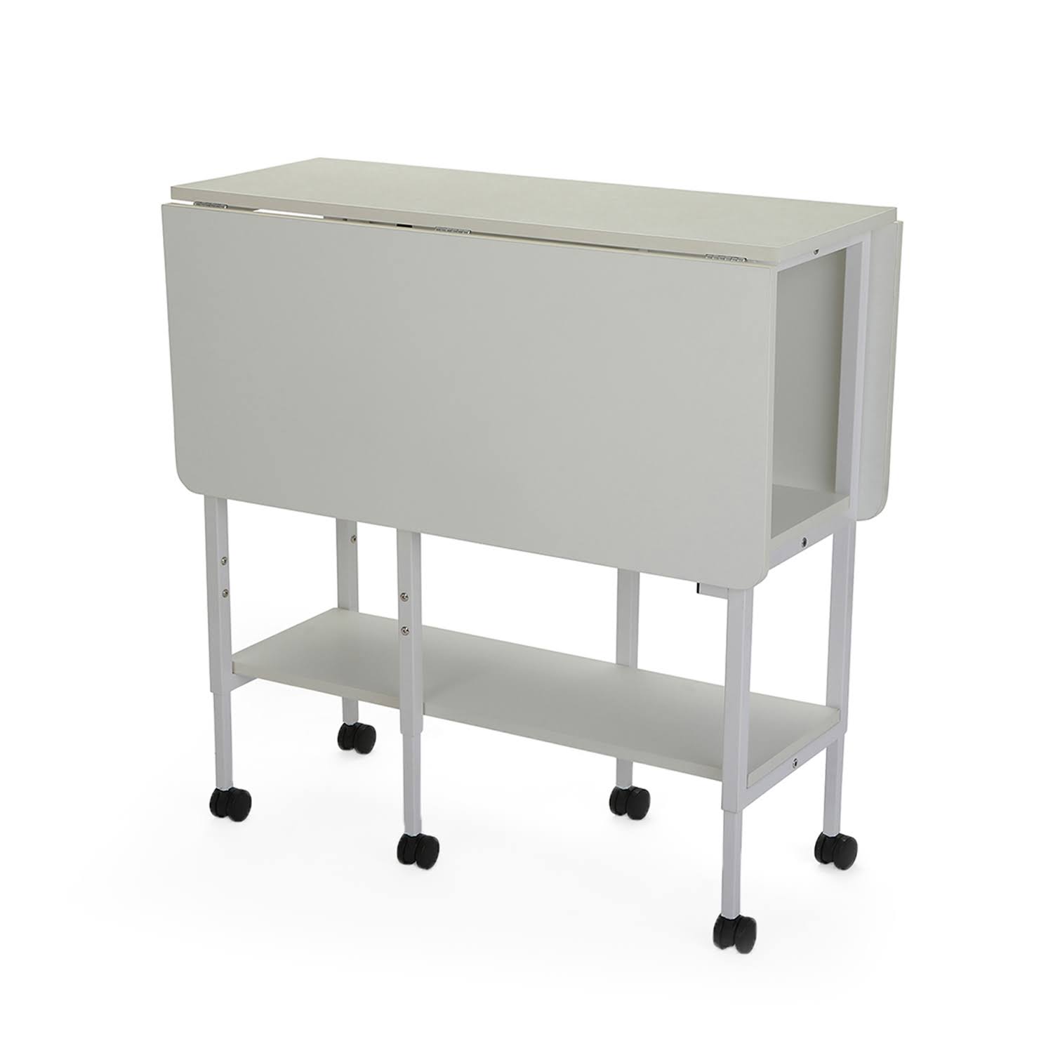 White Height Adjustable Cutting Table G115