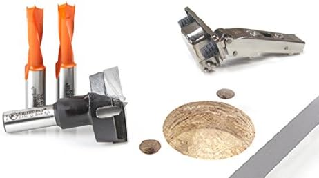 3-Pc Carbide Tipped Hinge Boring Bit Set W7196
