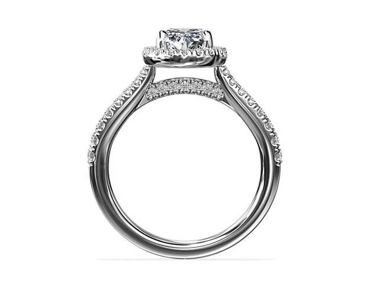 14K White Gold Pear Cut Diamond Solitaire Engagement Ring Size 7 M101169