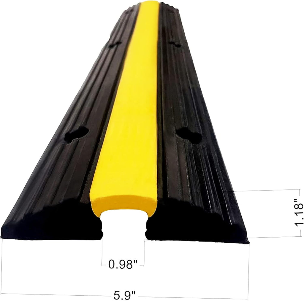 Pack of 2 Rubber Cable Protector Ramps A387