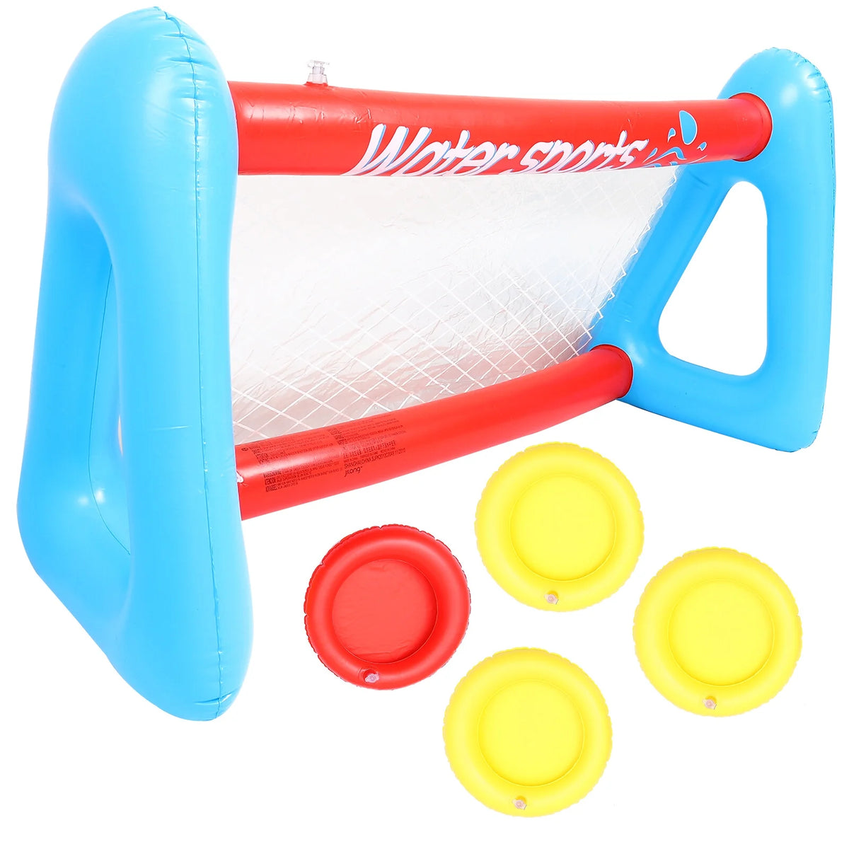 Inflatable Pool Float Set with Volleyball Net and Volleyballs I8457