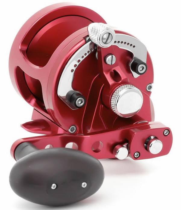 Red 2-Speed Lever Drag Casting Reel G79541