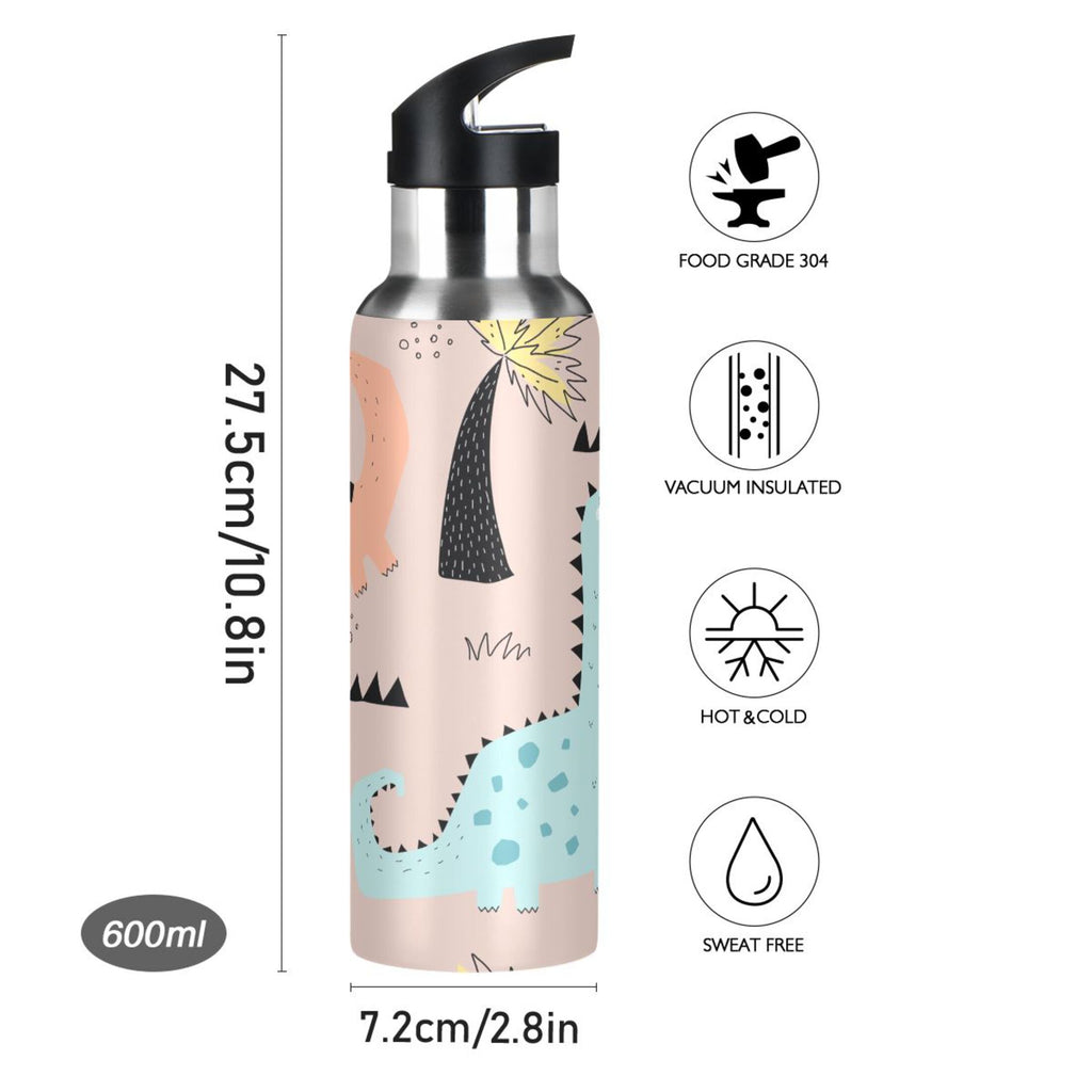 Blue Stainless Steel Vacuum Insulated Water Bottle with Straw Lid 20 OZ S28978