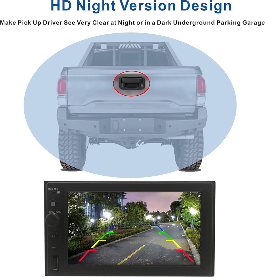 Tailgate Handle with Rear View Backup Camera for Ford F150 (2005-2014), F250/F350/F450/F550 (2008-2016) G453