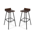 Dark Brown Bar Stool Set of 2 K806