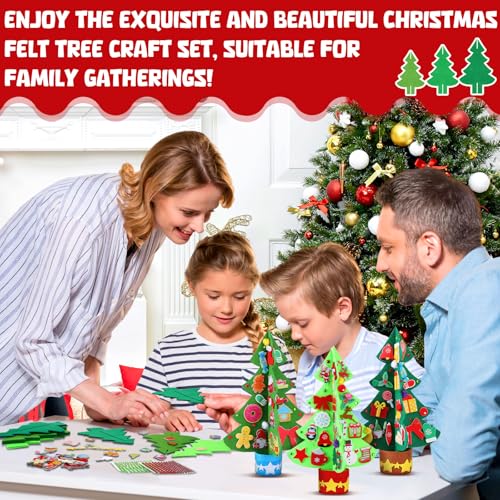 408 Pcs Christmas Tree Felt DIY Craft Kits E944