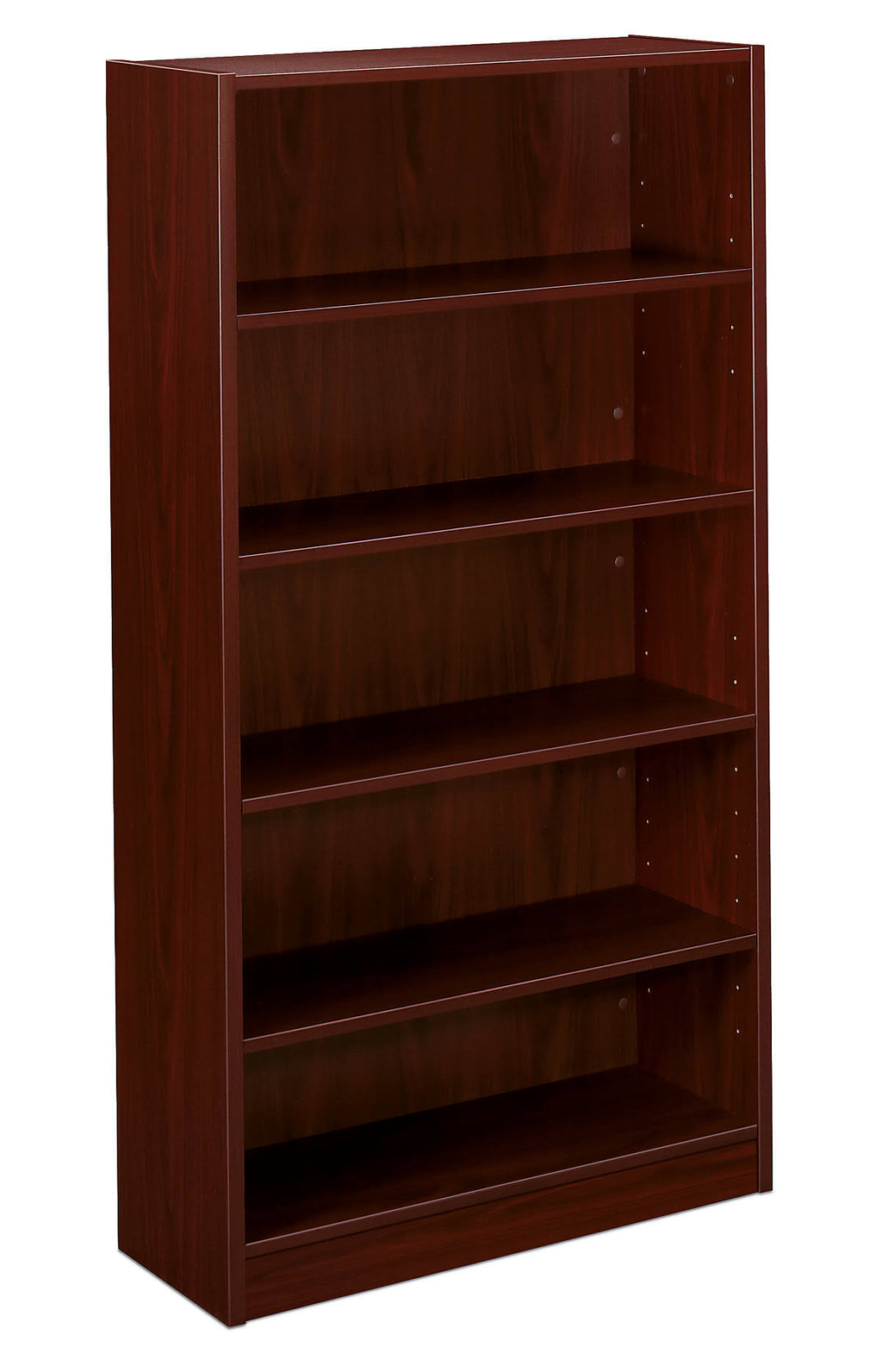 5-Shelf Mahogany Laminate Bookcase F8128