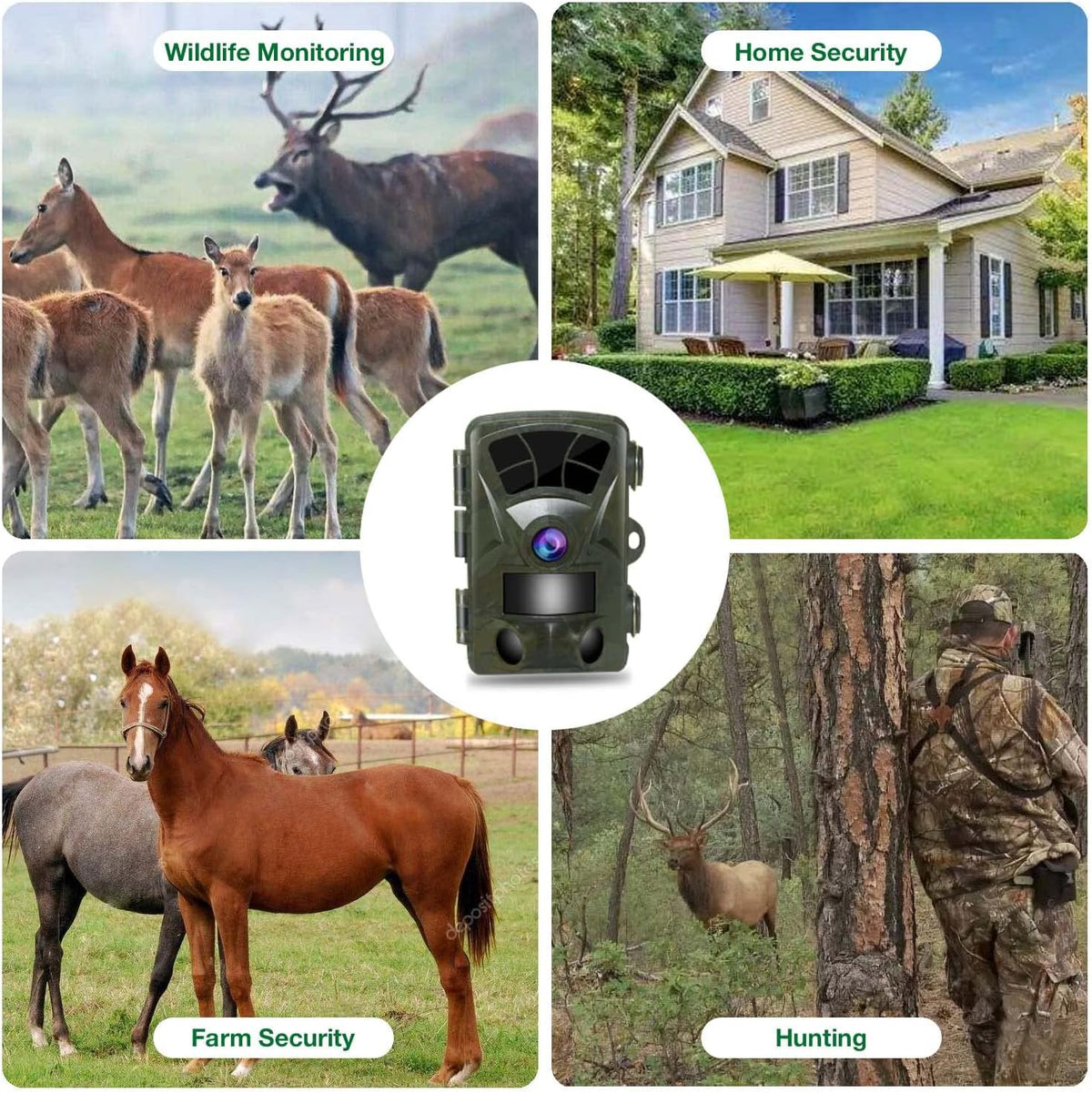 2.4" LCD 32MP 4K IP66 Waterproof Deer Camera, Pack of 2 Z10029