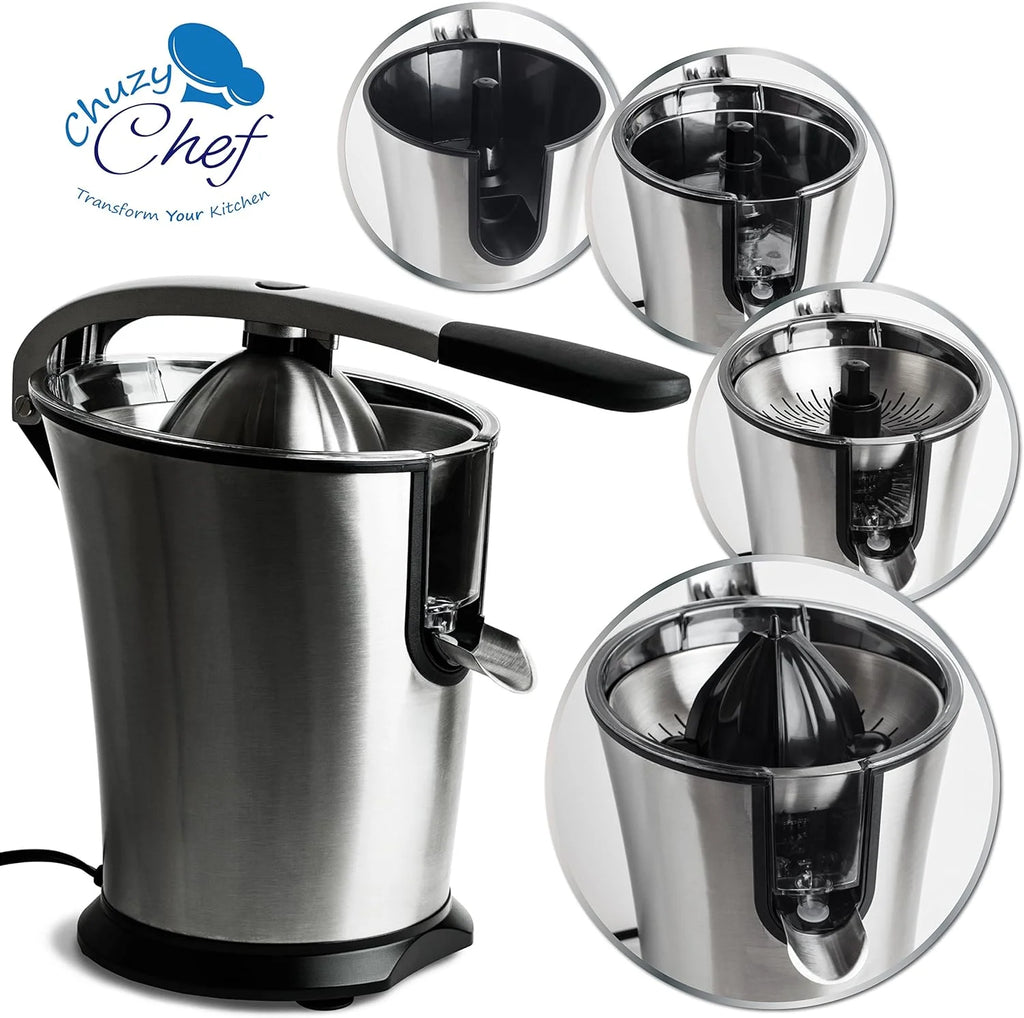 Stainless Steel Electric Citrus Juicer with Anti-Drip Citrus Press 300 Watt Motor K711