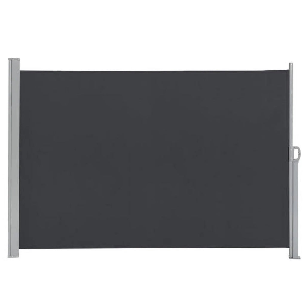 Outdoor Aluminum Handle Shed Partition Windshield Canopy Dark Gray G536401