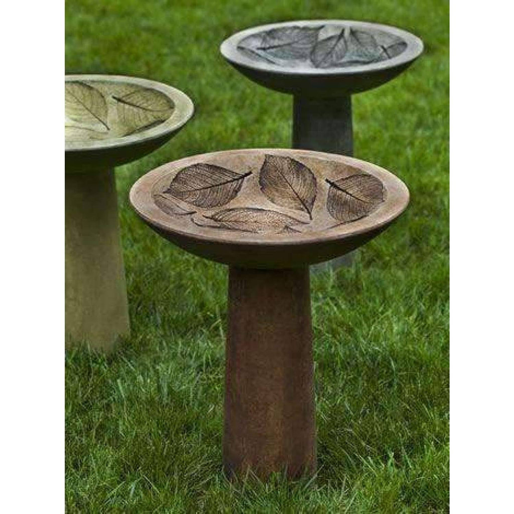 Hydrangea Leaf Birdbath S9048