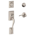 Satin Nickel Double Cylinder Handleset Lever X819486