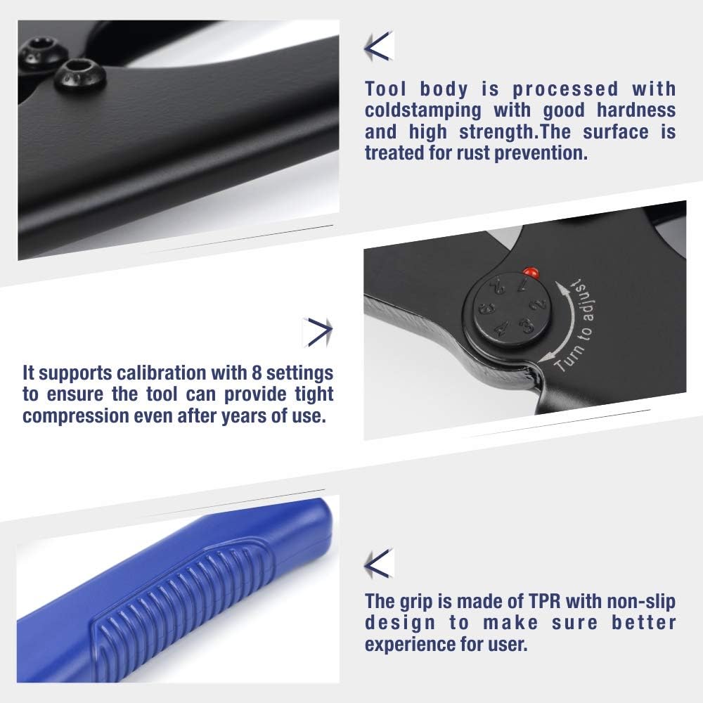 Battery Cable Lug Crimping Tool for Open Barrel Lug, AWG 16-4 U717729
