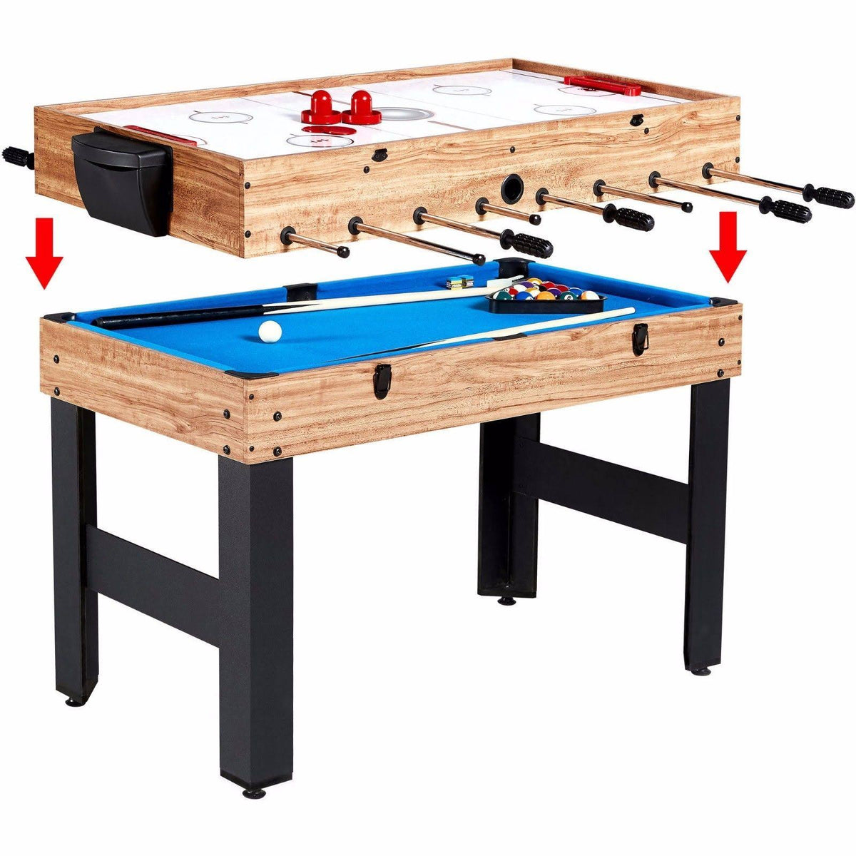 48 inch 3 in 1 Combo Game Table, Pool, Hockey, Foosball W23400
