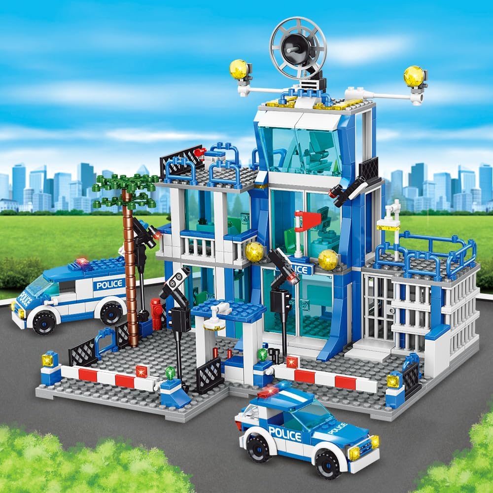 570pcs City Police Building Bricks Kit R537