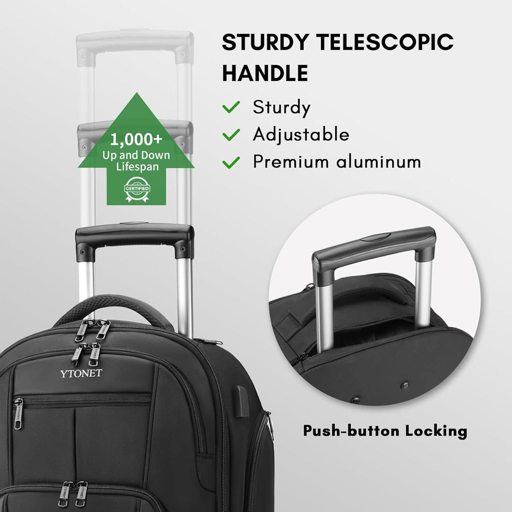 16 Inch Water Resistant Underseat Carry On Luggage with Spinner Wheels V304944