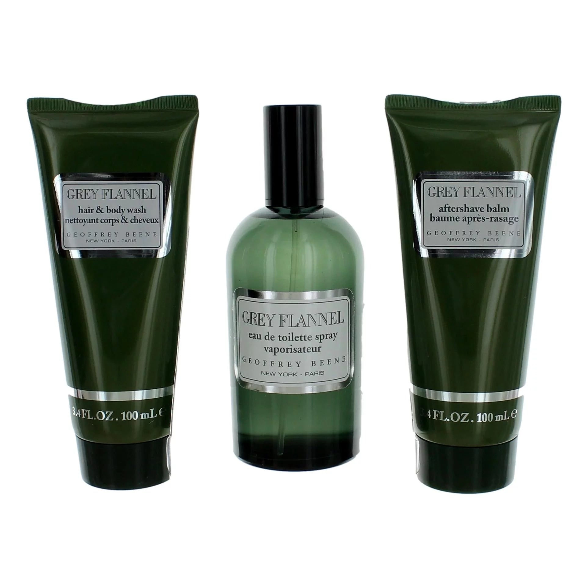 3 Pc Gift Set EDT Spray, After Shave Lotion, Hair and Body Wash Q623961
