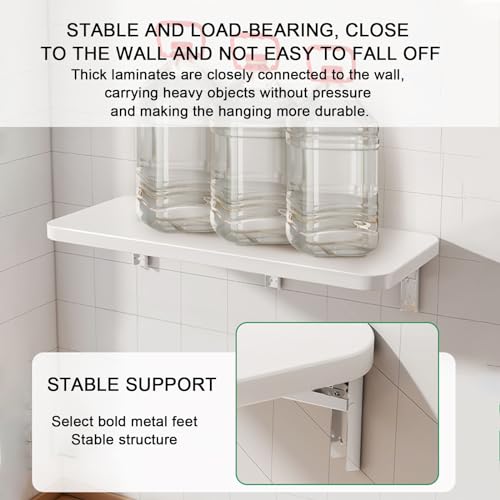 White 30 * 60cm Folding Wall-Mounted Drop-Leaf Table N24951