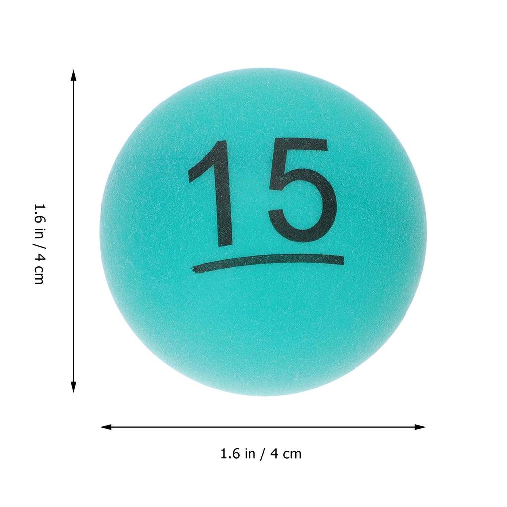 60PCS Plastic Number Balls I704