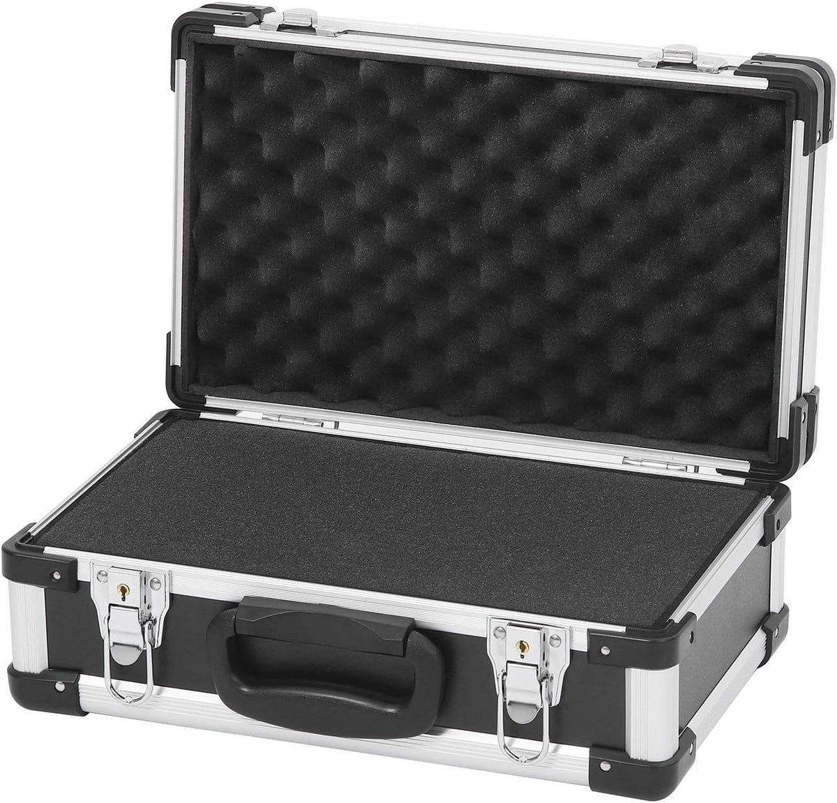 Black Aluminum Hard Case Toolbox Briefcase S936