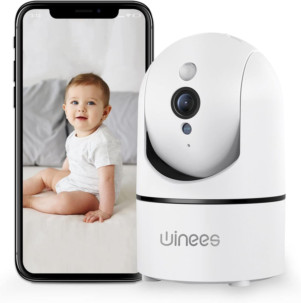1080P WiFi Indoor Security Camera with Night Vision, 2 Way Audio, Pack of 2 K894886