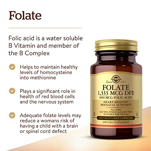 250 Tablets Folate Dietary Supplement V722