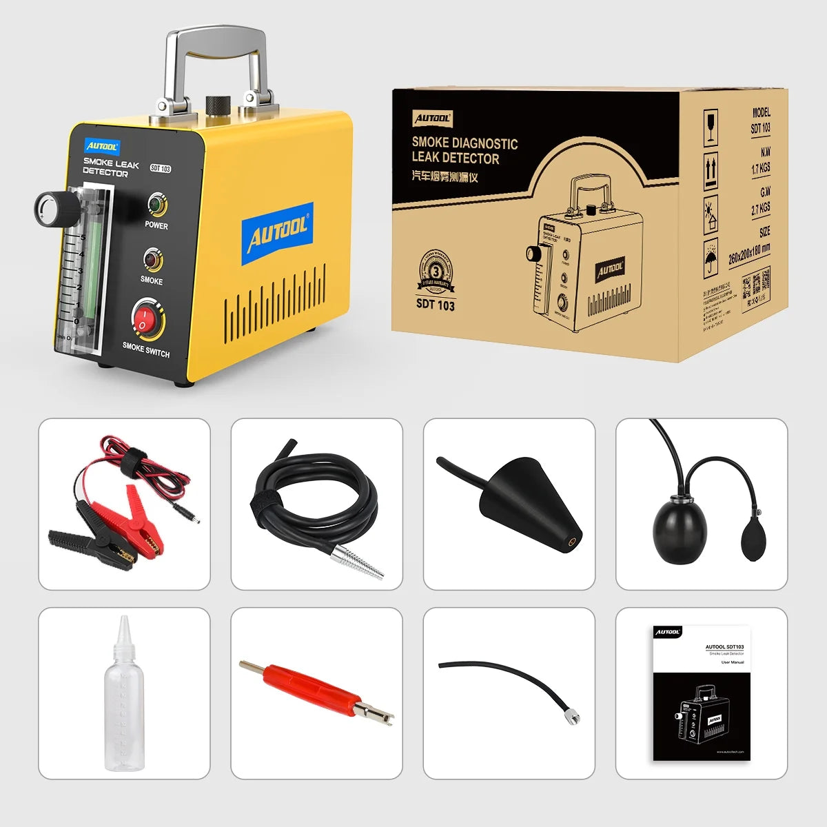 DC12V Car EVAP Smoke Machine Leak Tester X983