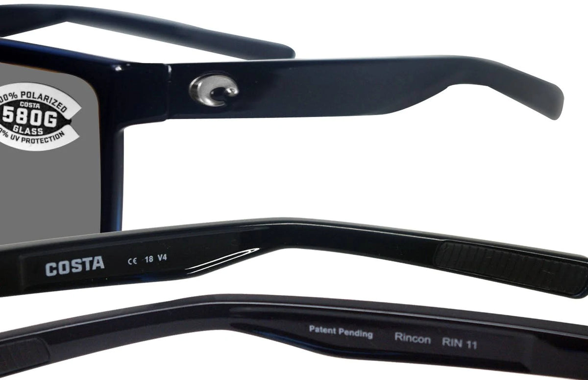 Shiny Black Gray 580G Sunglasses V3516