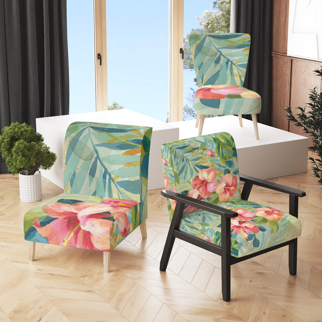 Upholstered Traditional Accent Chair Q394