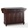 Vintage Mahogany Solid Granite Top Kitchen Island Q940308