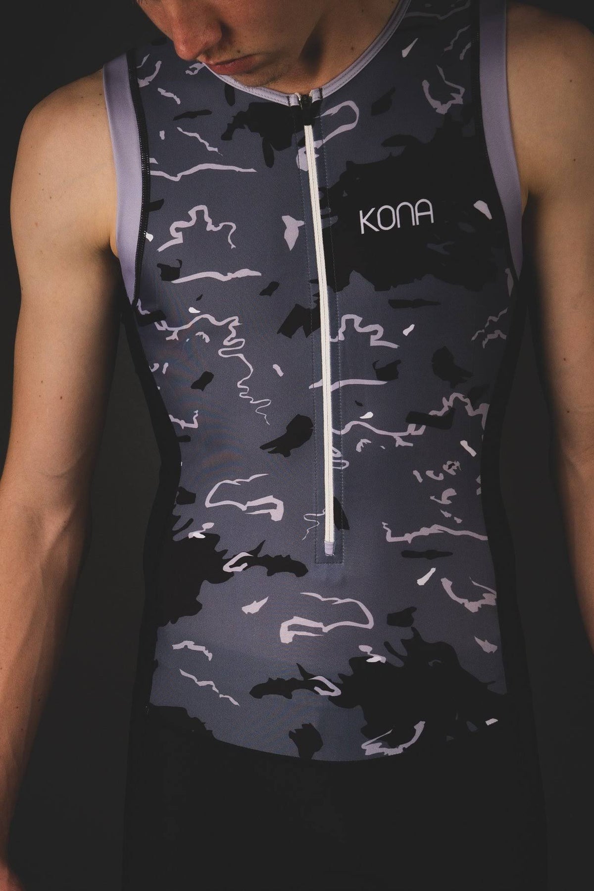 Aqua Camo Navy Camo Large Triathlon Race Suit X6094