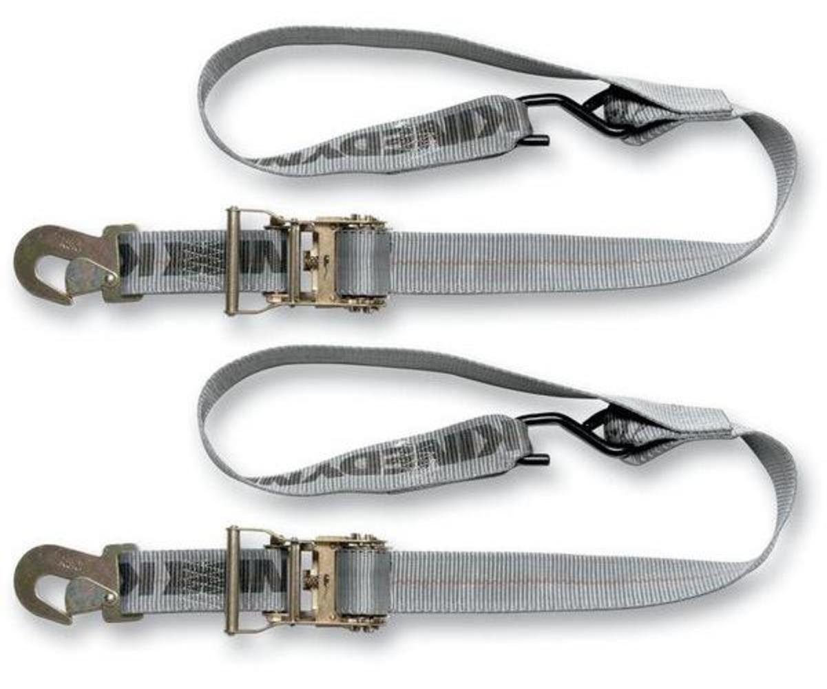 6 Tie-Downs with Military Snap Hooks and Built-In Soft Loops - 2in. x 6ft. R723141