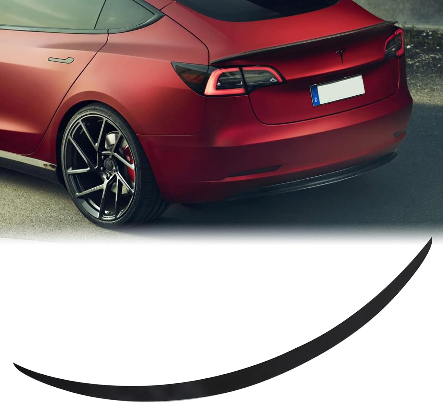 Matte Black Rear Trunk Spoiler for Tesla Model 3 U805