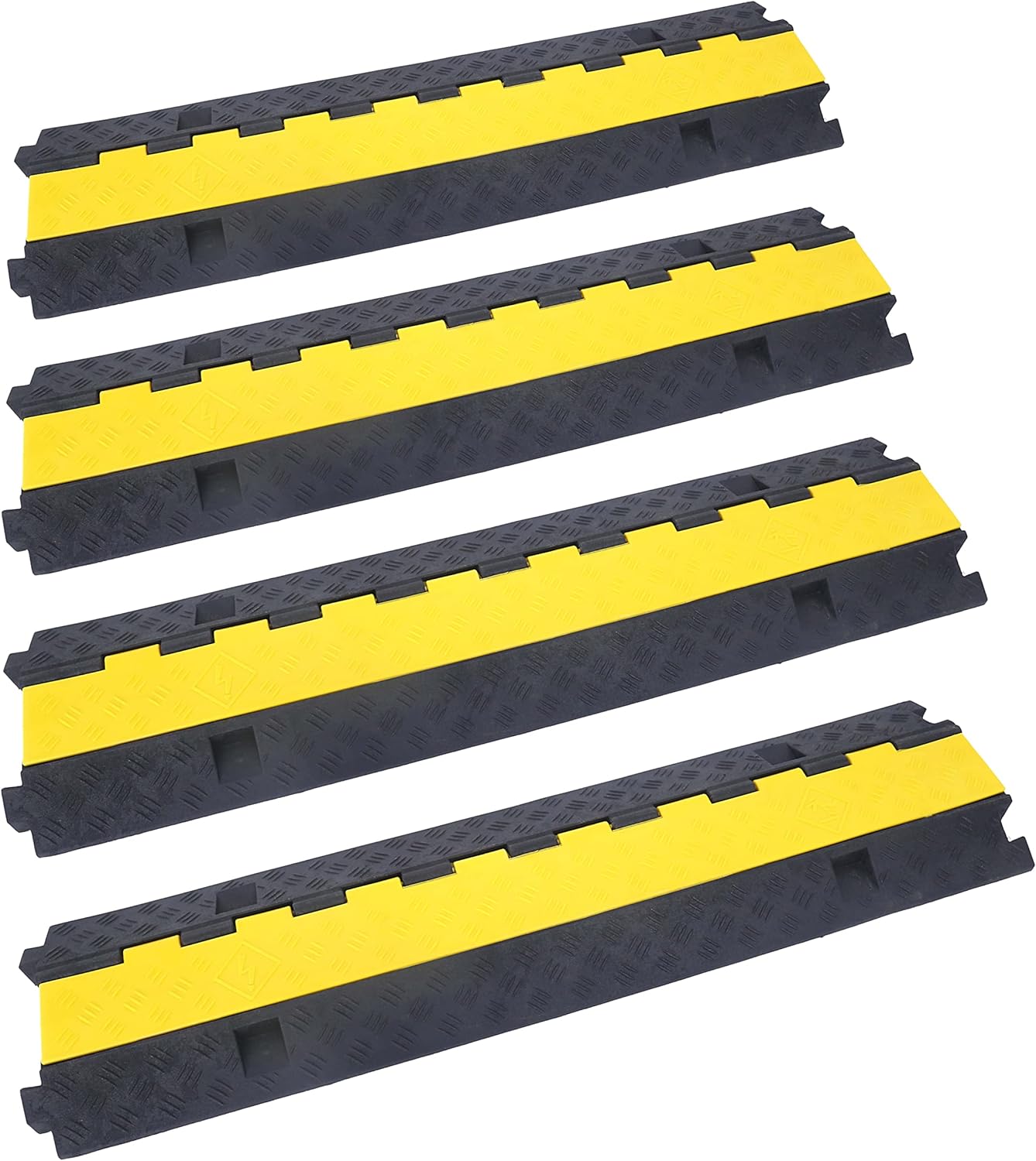2 Channel Rubber Cable Ramp 3 Pack A859