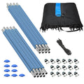 Trampoline Safety Enclosure Set for 12FT 13FT 14FT 15FT Frames includes Net Poles Hardware S8633