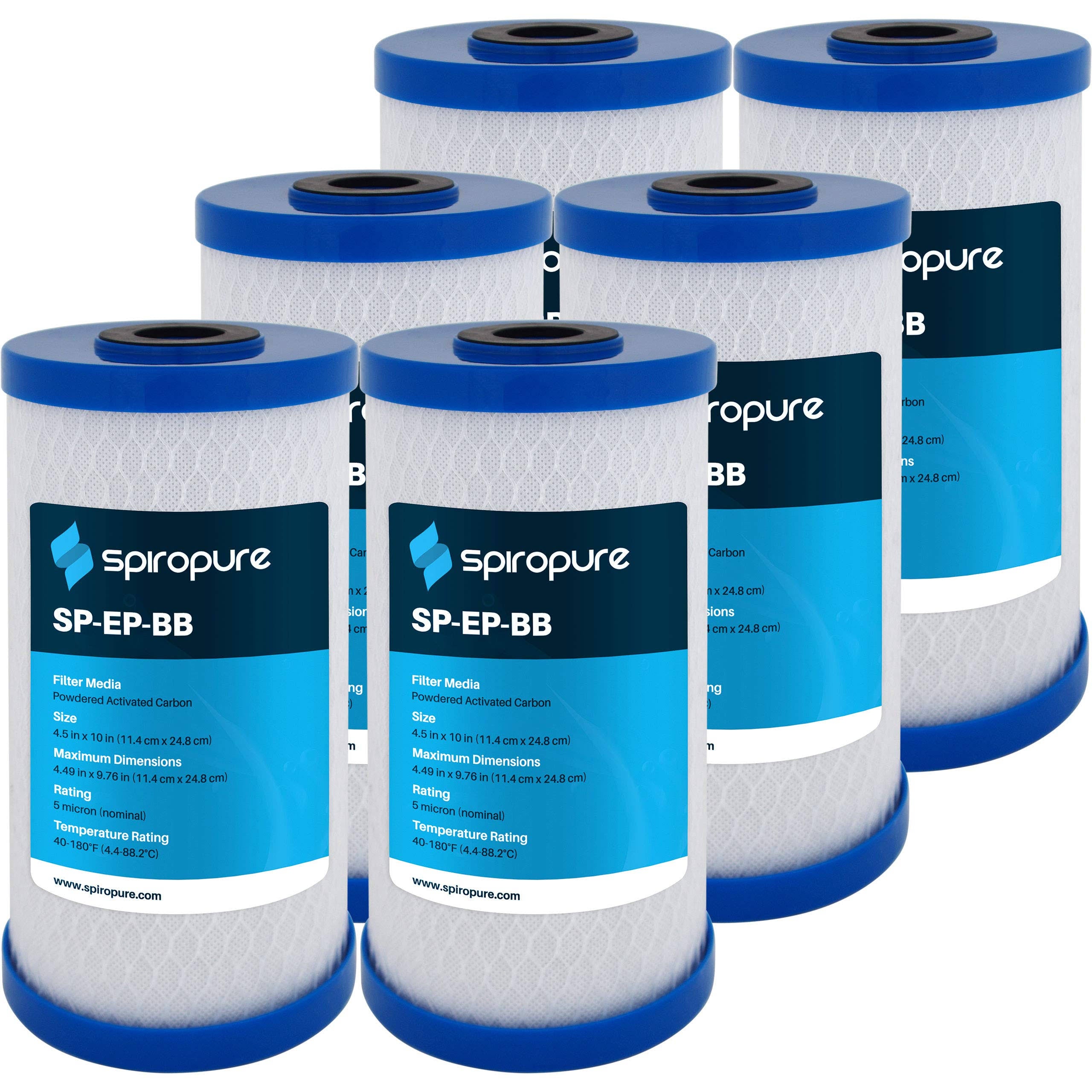 10x4.5 Carbon Filters (6 Filters), White X8029