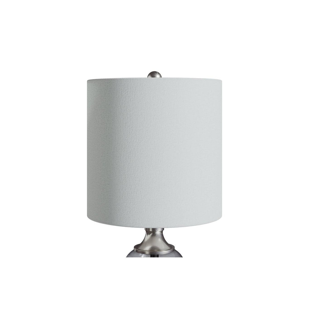 Clear Seeded Glass Accent Lamp Set of 2 H587