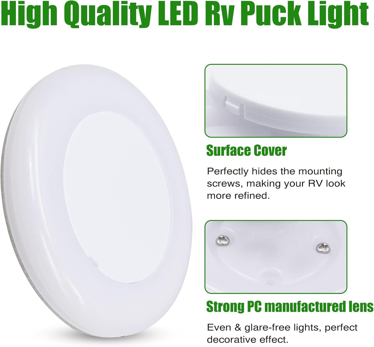 12 Volt LED Ceiling Dome Light, 6 Packs V644
