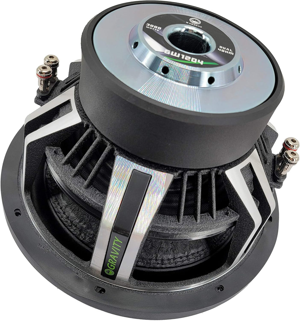 Pair of 12 Inch 6000 Watt Car Audio Subwoofer 4 Ohm DVC E340
