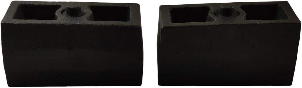 3 Rear Suspension Lift Solid Cast Iron Blocks Extra Long 12.5 Square Leaf Spring Axle U Bolts C73538