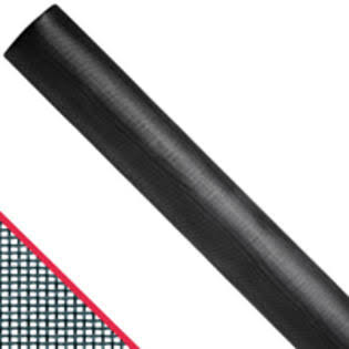Charcoal Fiberglass Pool and Patio Screen, 100 ft L, 48 in W F9016