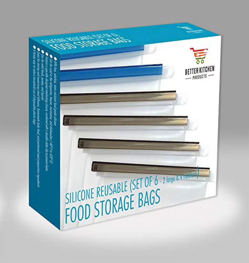 Silicone Reusable Food Storage Bags Set of 6 M463