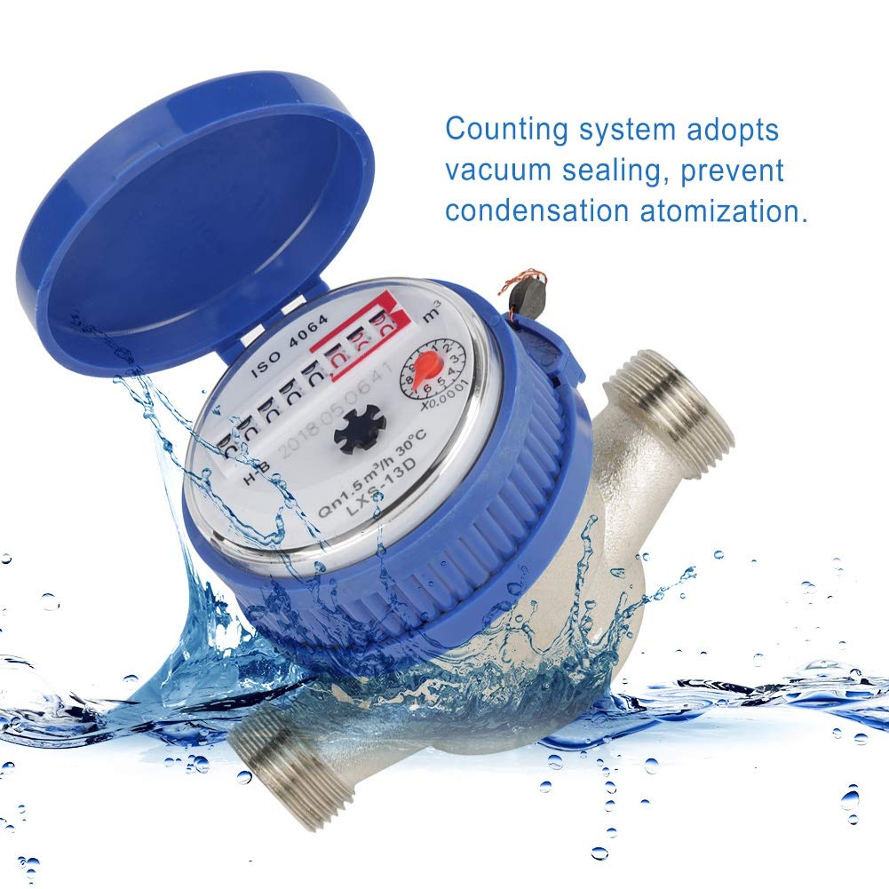 1/2 Inch Plastic Water Flow Meter with Fittings Q135