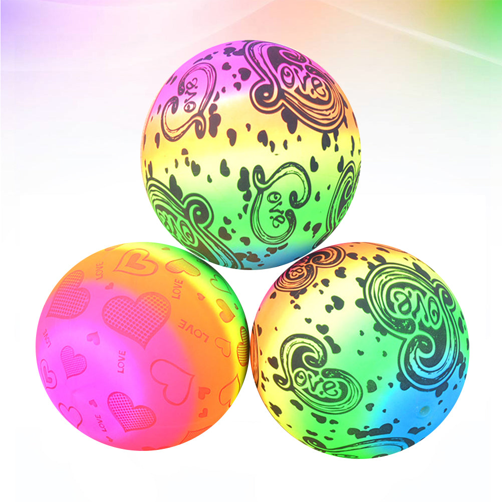 3pcs Inflatable Beach Volleyball Toys Rainbow Volleyball Balls G86183