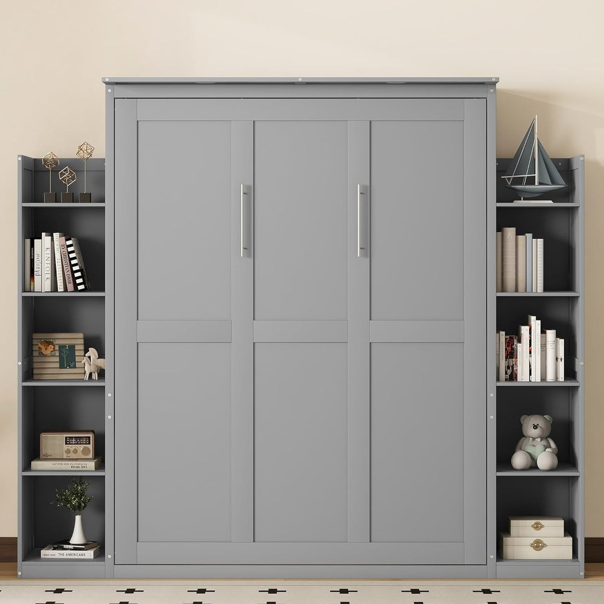 Queen Size Solid Wood Murphy Bed K6566
