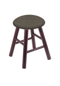 Dark Cherry Finish Vanity Stool with Willow Seat C5306
