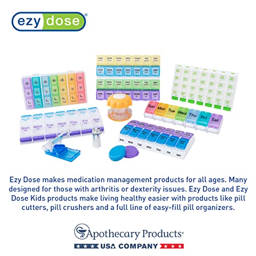 Weekly AM/PM Pill Case, 4 Times a Day, Blue H278462
