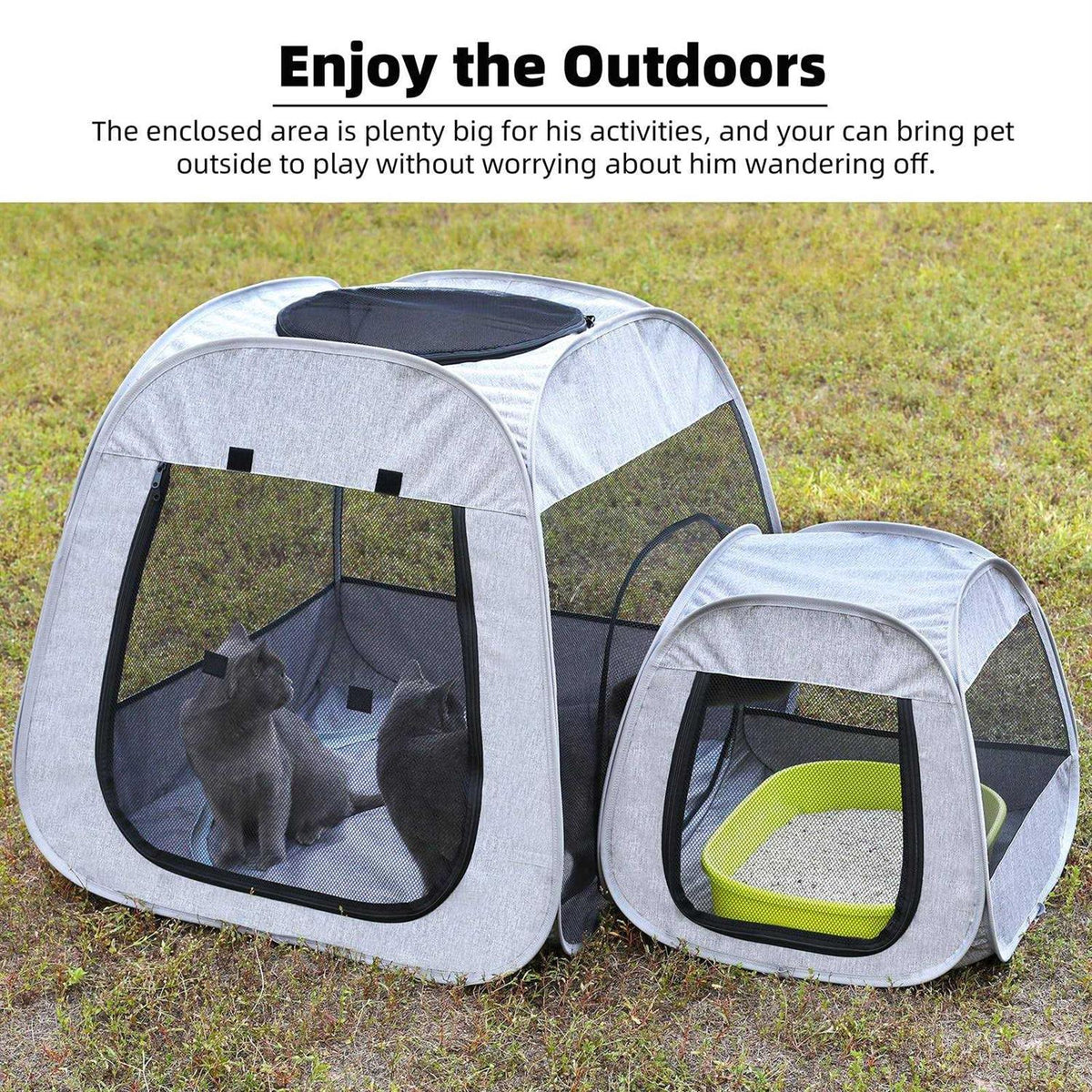 Portable Cat Playpen, Foldable Pet Tent U7894