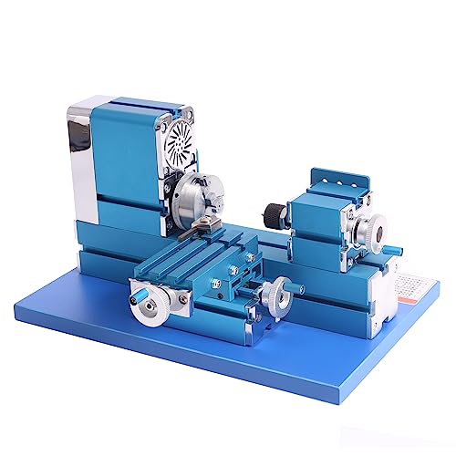 Miniature Metal Lathe - 36W 20000RPM Blue U171